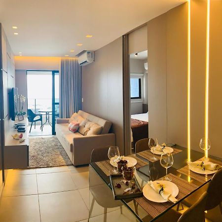 Luxo 1406 - Quarto E Sala Com Varanda Frente Mar Ponta Verde Maceió Eksteriør billede