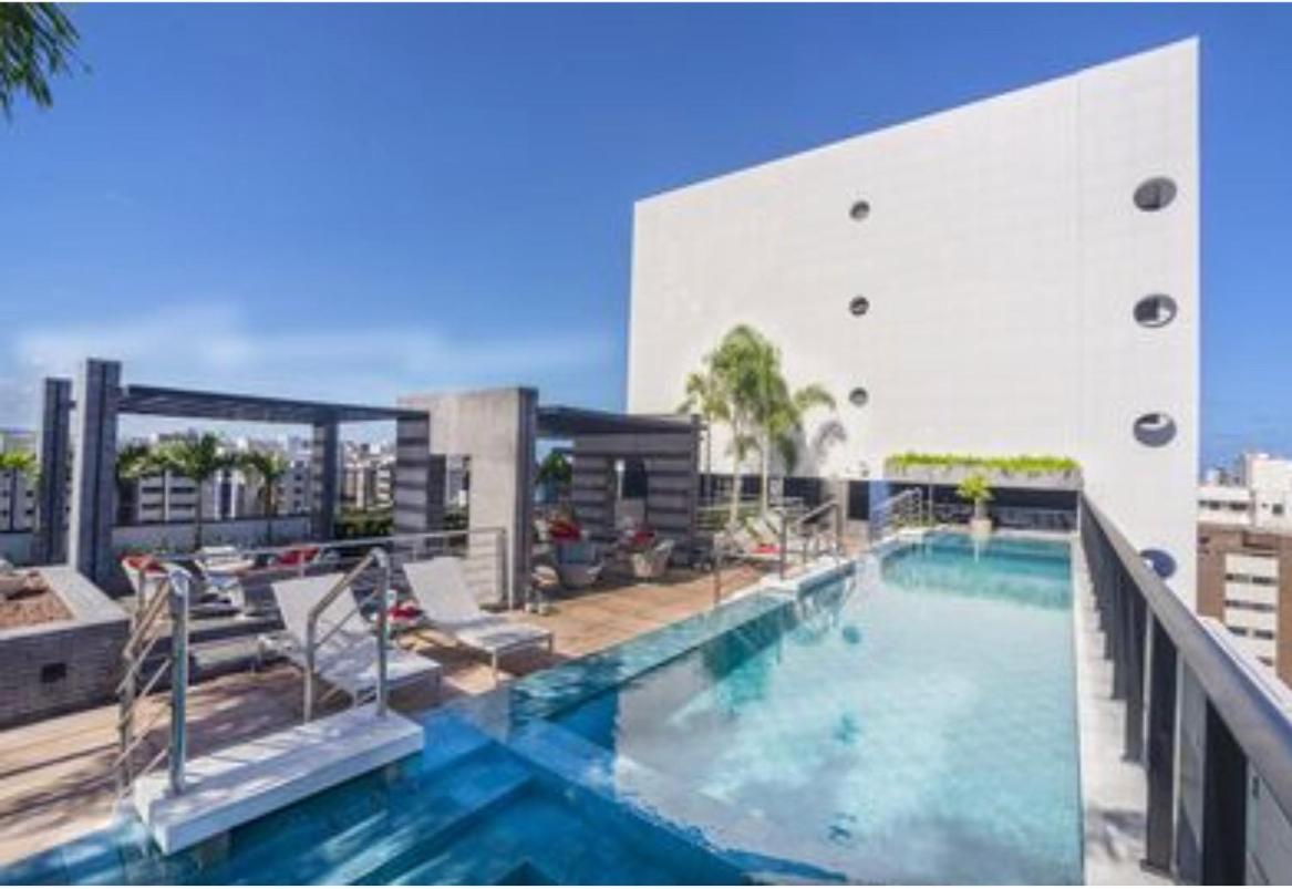 Luxo 1406 - Quarto E Sala Com Varanda Frente Mar Ponta Verde Maceió Eksteriør billede