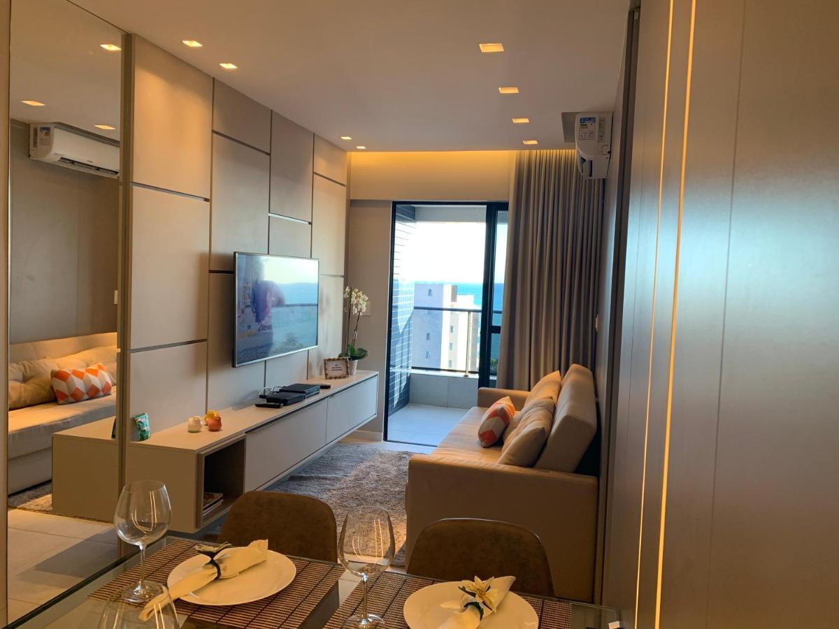 Luxo 1406 - Quarto E Sala Com Varanda Frente Mar Ponta Verde Maceió Eksteriør billede