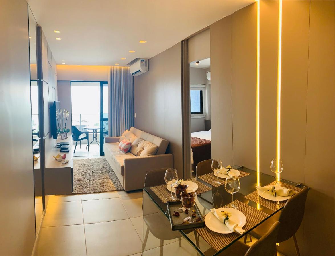 Luxo 1406 - Quarto E Sala Com Varanda Frente Mar Ponta Verde Maceió Eksteriør billede