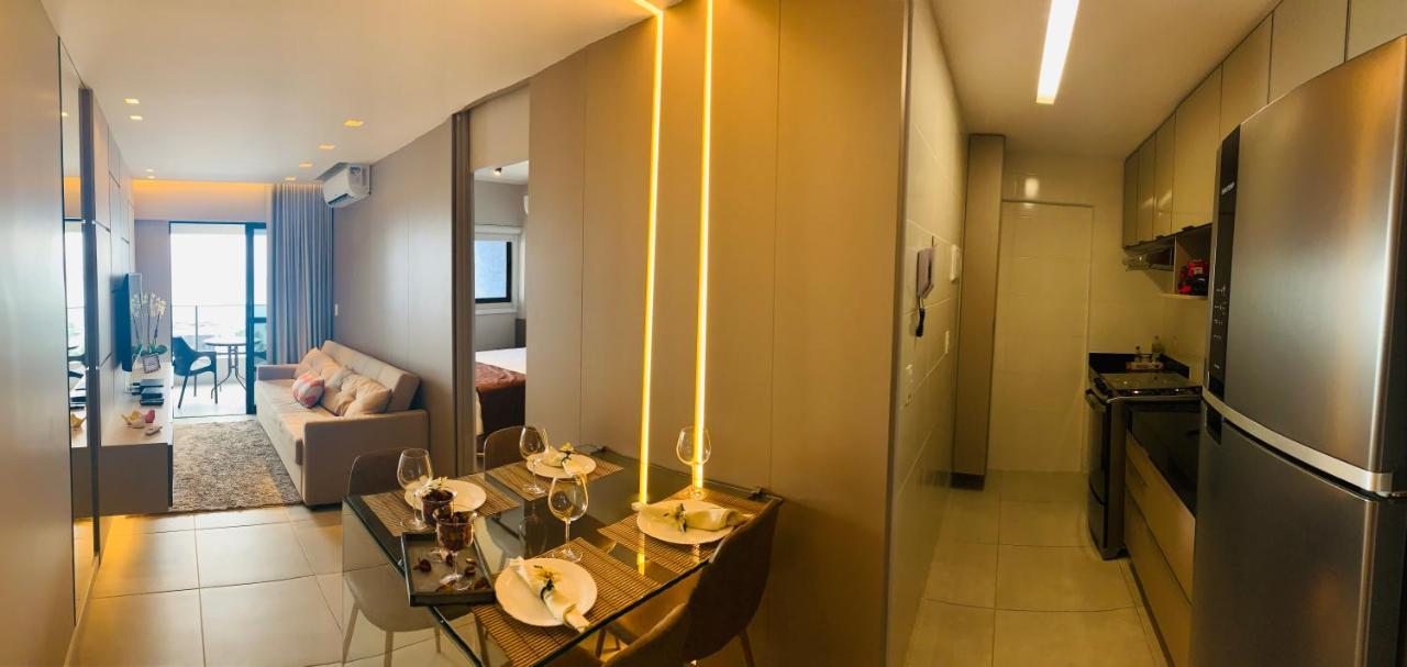 Luxo 1406 - Quarto E Sala Com Varanda Frente Mar Ponta Verde Maceió Eksteriør billede