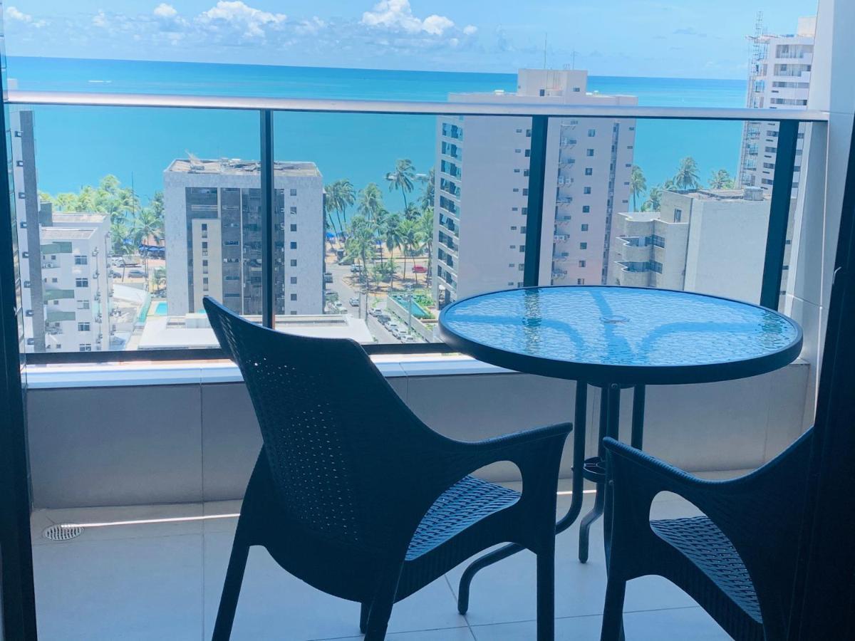 Luxo 1406 - Quarto E Sala Com Varanda Frente Mar Ponta Verde Maceió Eksteriør billede
