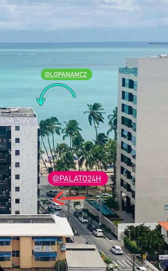 Luxo 1406 - Quarto E Sala Com Varanda Frente Mar Ponta Verde Maceió Eksteriør billede